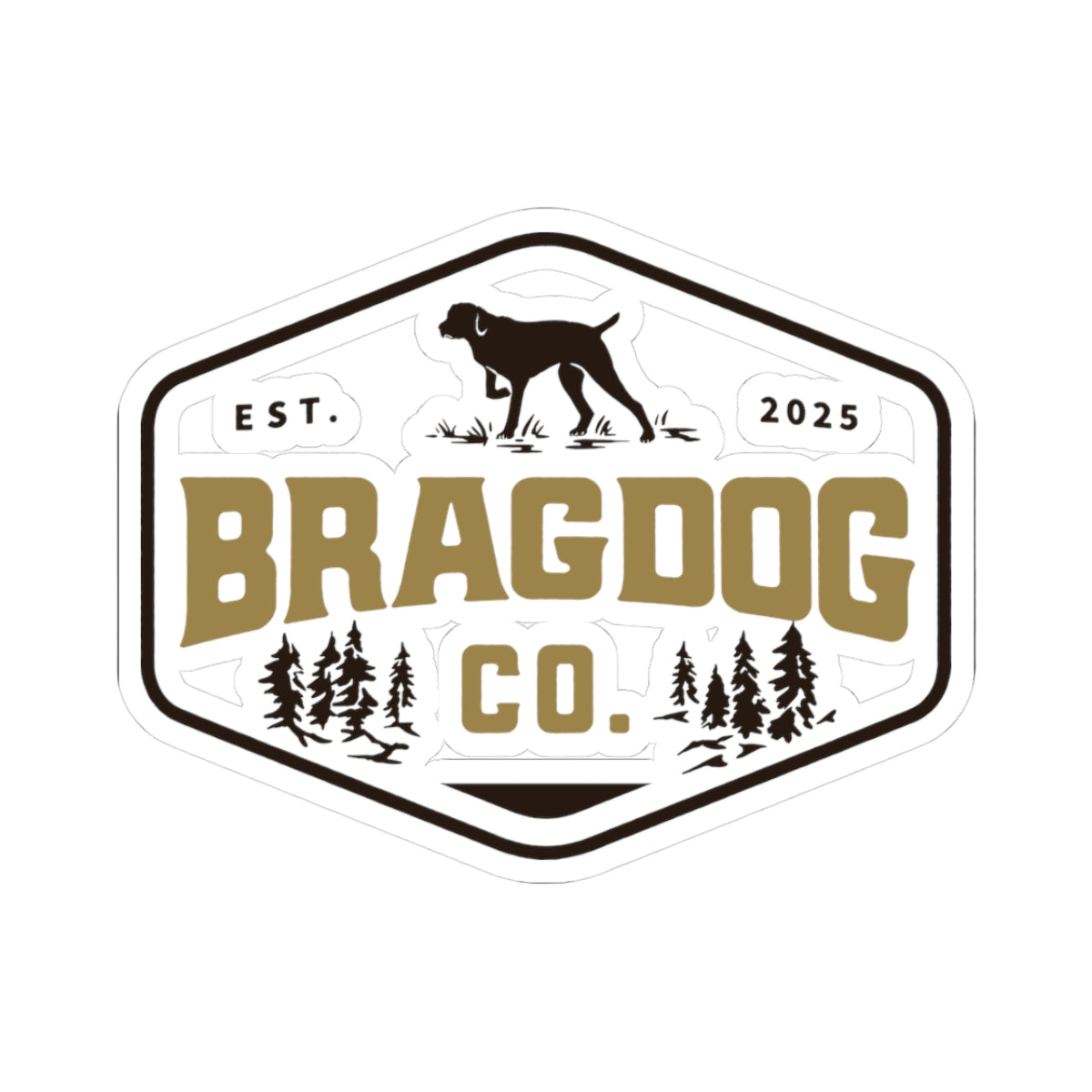Bragdog Co. Outdoorsy Stickers - Perfect for Laptops, Water Bottles, Journals, Gifts, and Décor